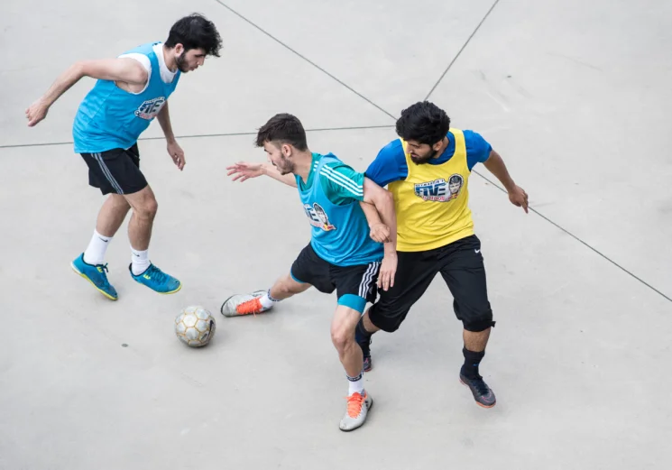 Participants compete during Neymar Jr’s Five